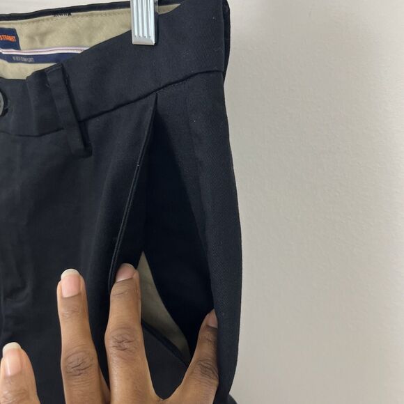 Dockers Mens Khakis Pants W 30 L 30 Black Signature Straight Fit Pockets $66 K - Picture 6 of 16